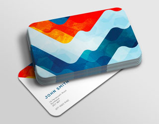 Rounded edge business cards are pocket essentials, providing refreshing conversation starters at networking events and meetings.