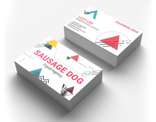 Create a classic look with out traditional business card size.