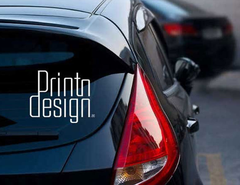 Best car cutout text cutting later printing in Dubai