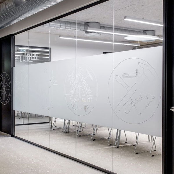 meeting room glass sticker dubai