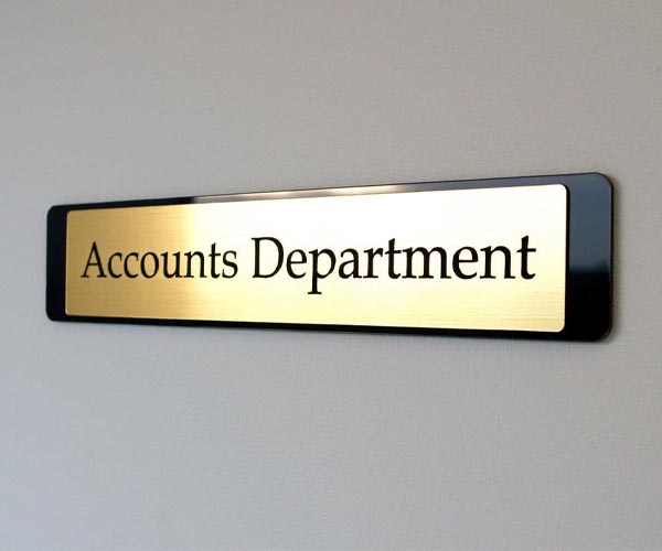 Black Acrylic with mirror gold acrylic with uv printing Dubai