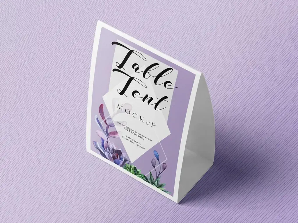 Table Tent Card Printing Dubai