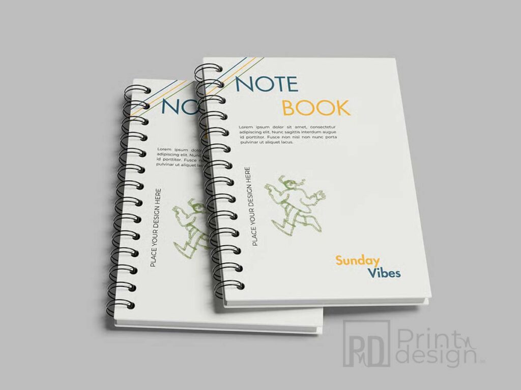 A5 Wire Binding Booklet Printing Dubai. Print n Design.