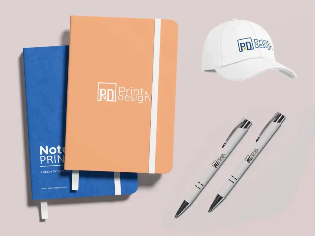 Note Book, Pen, Cap Printing Dubai. Print n Design